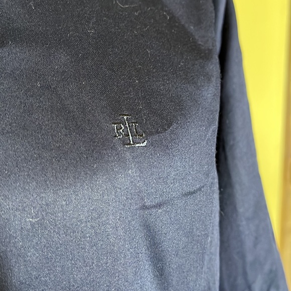 RALPH LAUREN Size 1X Button Front 100% Cotton Blouse RLL Logo Embroidered $148 - Picture 12 of 15